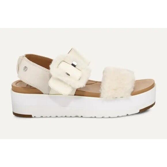 NWOB Ugg Le Fluff Chella Fluff Patent Leather Sandals •Women 9.5/40.5• Treadlite - Picture 9 of 9